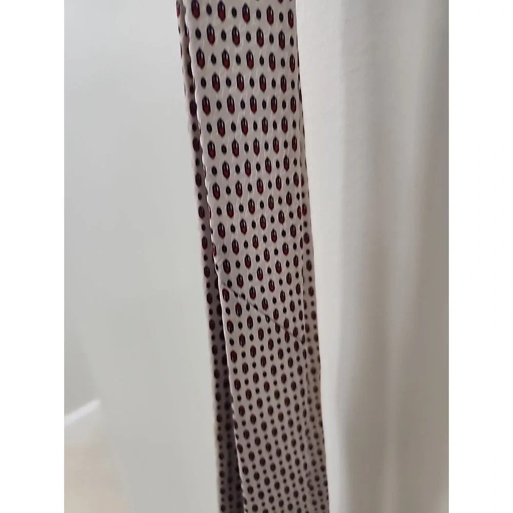 Givenchy Monsieur Silk Tie Made in Italy‎ Cream Red Blue Geometric Mens